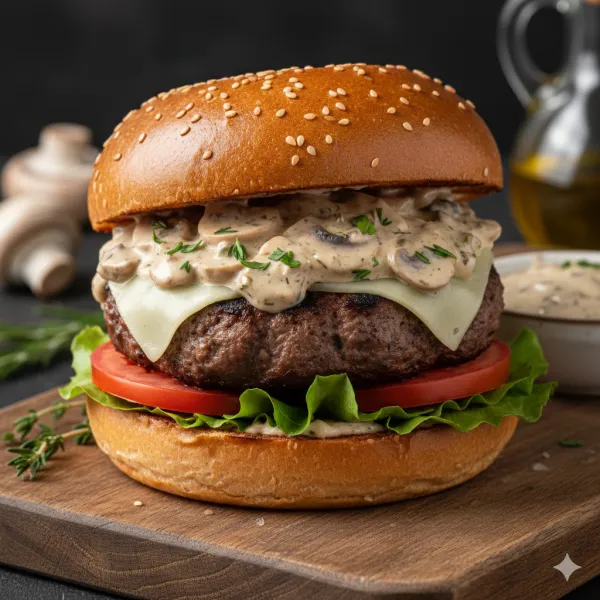 Mantar Soslu Burger