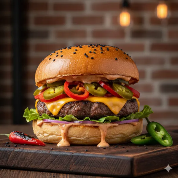 Acılı Jalapeno Burger